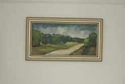 Clearance Pamono E. Karlsson, Path, 1960s, Oil on Canvas, Framed