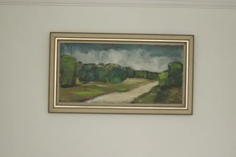 Clearance Pamono E. Karlsson, Path, 1960s, Oil on Canvas, Framed
