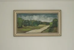Clearance Pamono E. Karlsson, Path, 1960s, Oil on Canvas, Framed
