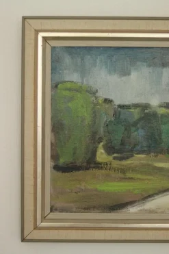 Clearance Pamono E. Karlsson, Path, 1960s, Oil on Canvas, Framed