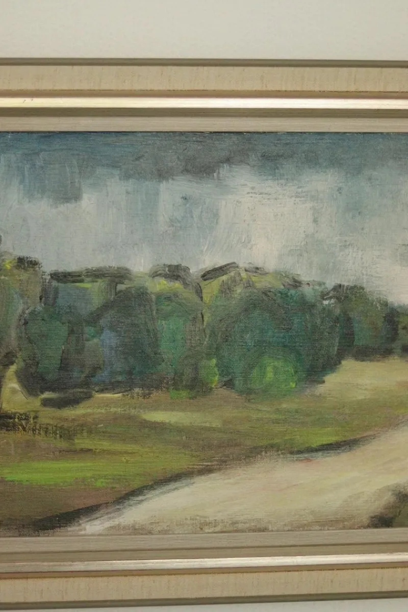Clearance Pamono E. Karlsson, Path, 1960s, Oil on Canvas, Framed
