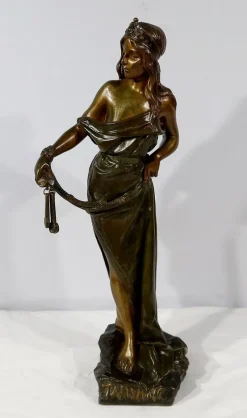 Pamono E. Villanis, Talisman, Early 20th Century, Bronze> Art Nouveau