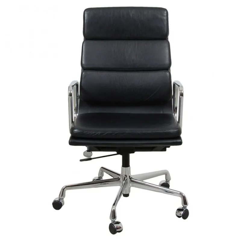 Pamono EA-219 Desk Chair in Leather by Charles Eames for Vitra> Office Chairs