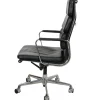 Outlet Pamono Ea-219 Office Chair in Black Leather by Charles Eames, 1980s