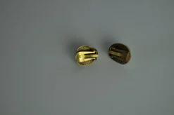 New Pamono Ear Clips with Genuine Turquoise and Sterling Silver by Erik Poul Fenster, Denmark, 1960s, Set of 2
