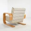 New Pamono Early Model 400 Tank Lounge Chair by Alvar Aalto for Artek, Finland, 1960s