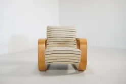 New Pamono Early Model 400 Tank Lounge Chair by Alvar Aalto for Artek, Finland, 1960s