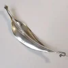 Pamono Early Silver Feather Brooch by Vivianna Torun, 1950