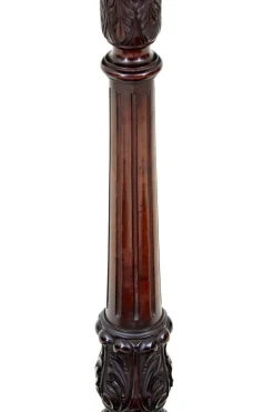 Online Pamono Early 20th Century Carved Mahogany Pedestal Stand, 1920s