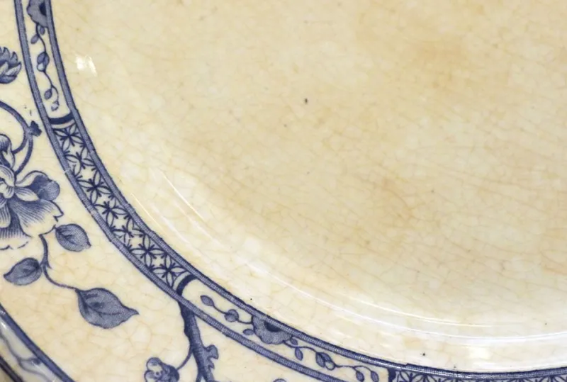 Pamono Early 20th Century Creil Montereau Dishes, France, 1890s, Set of 2> Serving Dishes