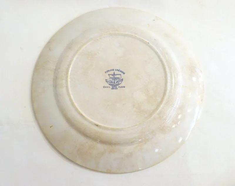 Pamono Early 20th Century Creil Montereau Dishes, France, 1890s, Set of 2> Serving Dishes