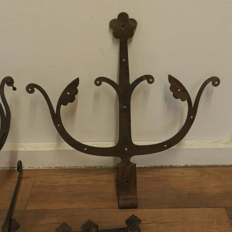 Pamono Early 19th Century Double Castle Door Hinges, Set of 11> Architectural Elements