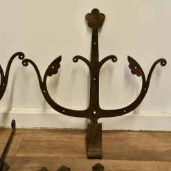 Pamono Early 19th Century Double Castle Door Hinges, Set of 11><noscript><img width=