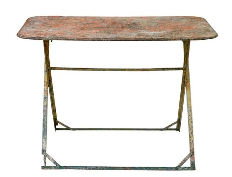 Pamono Early 20th Century Folding Garden Table, 1920s> Garden Tables