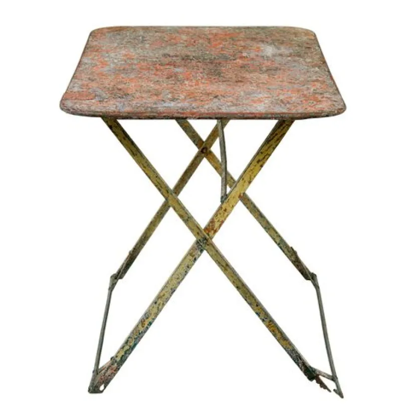 Pamono Early 20th Century Folding Garden Table, 1920s> Garden Tables