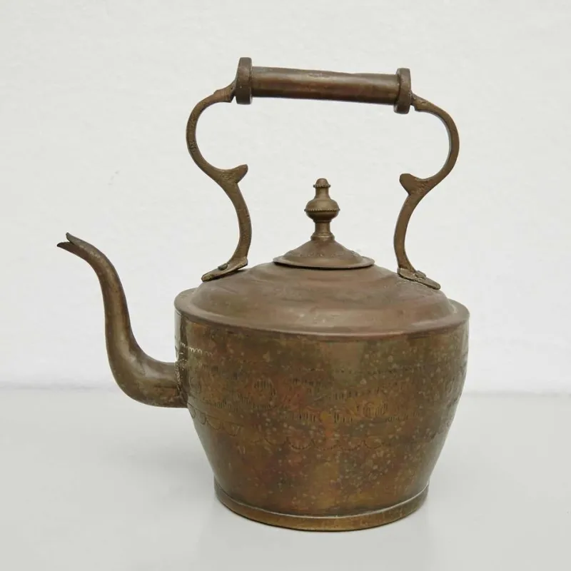 Outlet Pamono Early 20th Century French Country Brass Teapot