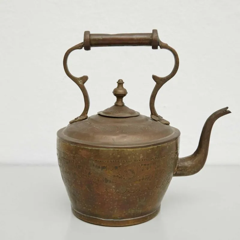 Outlet Pamono Early 20th Century French Country Brass Teapot
