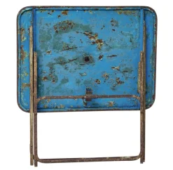 Pamono Early 20th Century French Folding Metal Garden Table, 1920