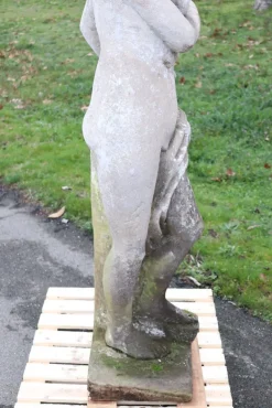 Pamono Early 20th Century Leda and the Swan Garden Statue><noscript><img width=