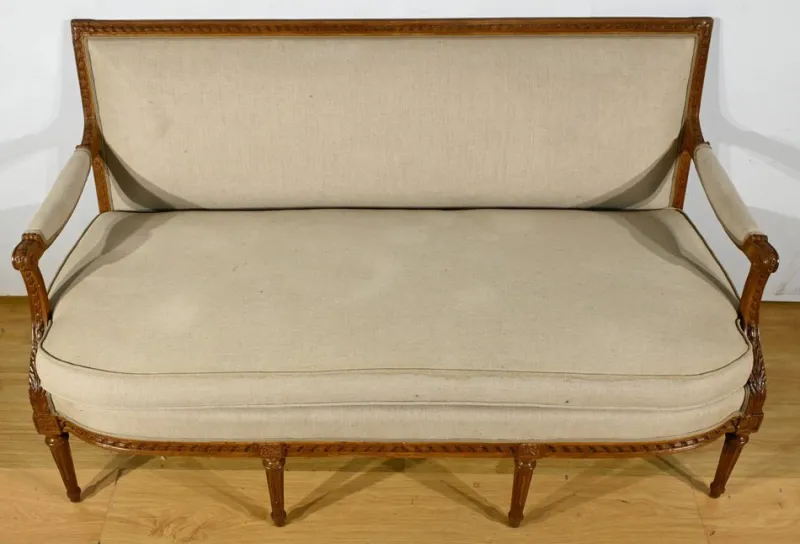 Pamono Early 19th Century Louis XVI Stained Beech Bench> Benches