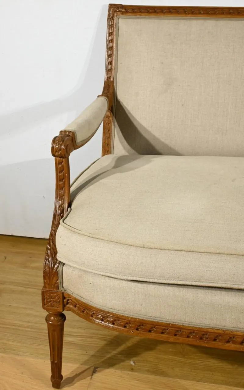 Pamono Early 19th Century Louis XVI Stained Beech Bench> Benches