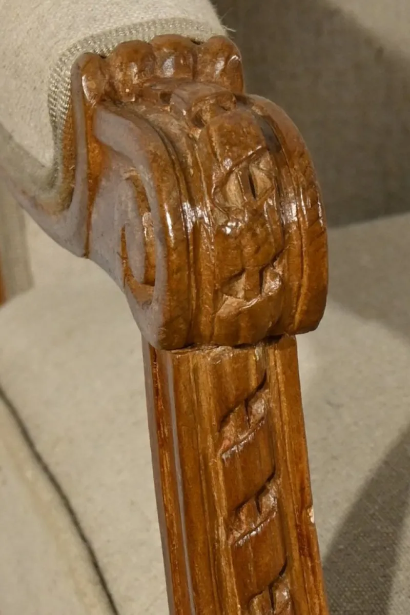 Pamono Early 19th Century Louis XVI Stained Beech Bench> Benches