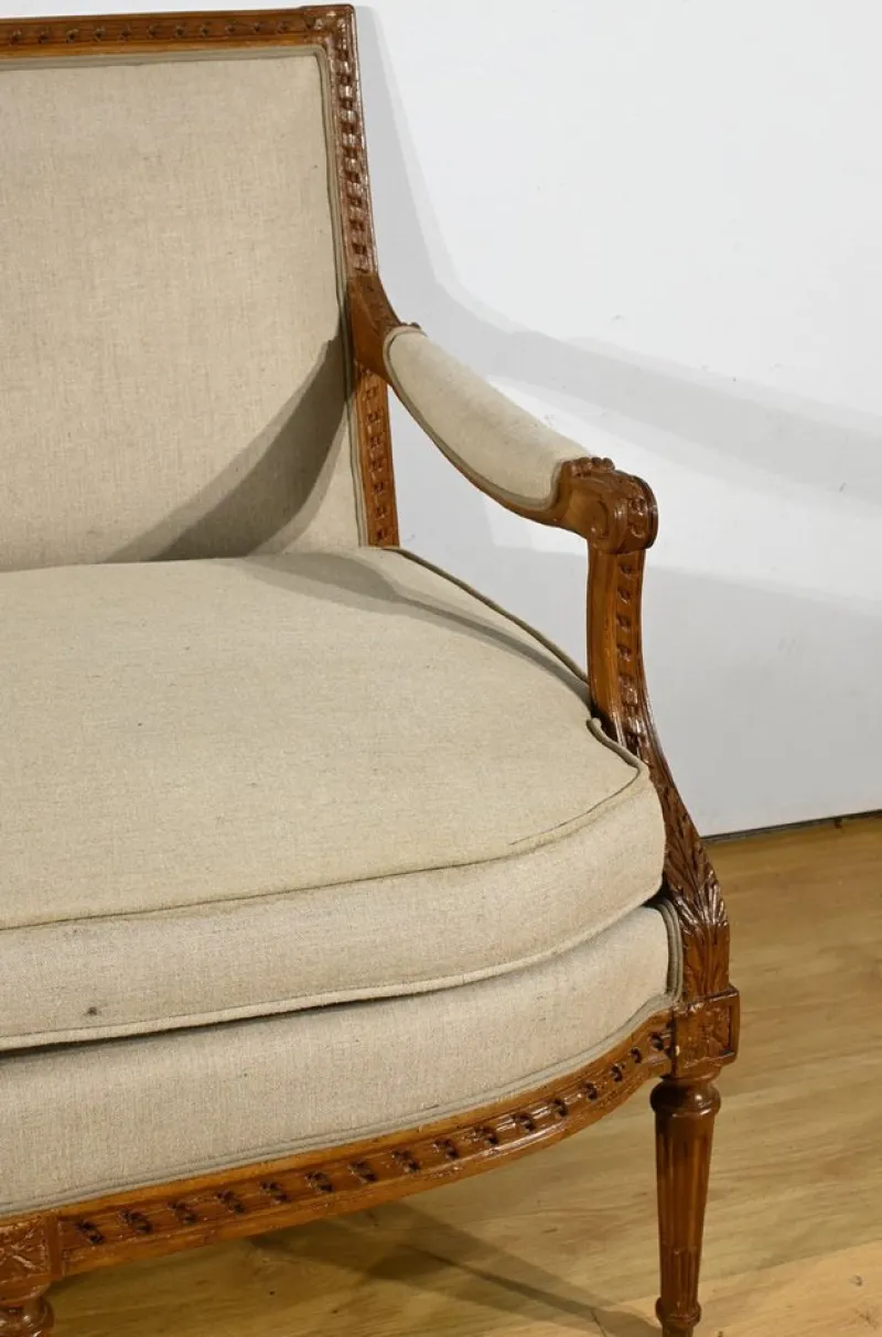 Pamono Early 19th Century Louis XVI Stained Beech Bench> Benches