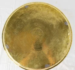 Pamono Early 20th Century Moroccan Moorish Polished Copper Tray><noscript><img width=