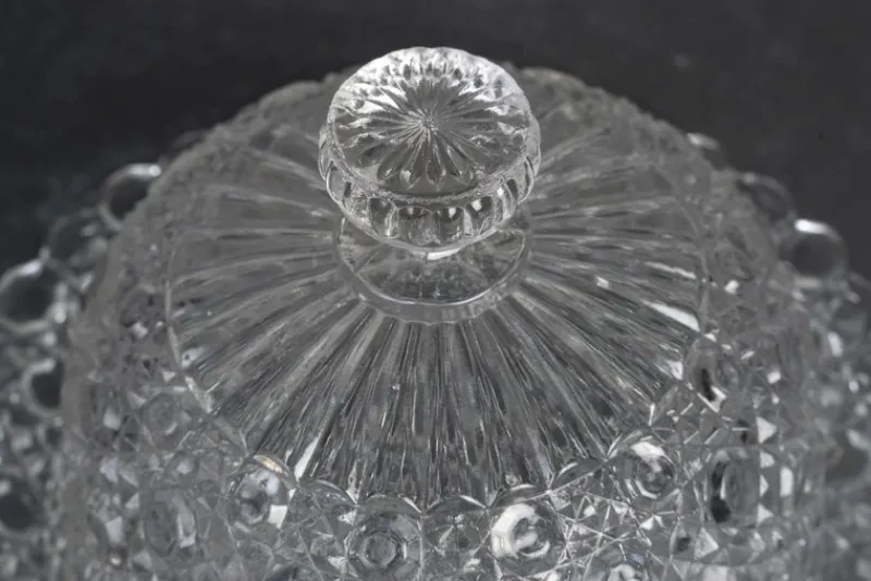 Pamono Early 20th Century Napoleon III Crystal Butter Dish from Baccarat> Serving Dishes