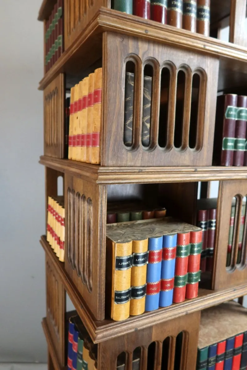 Pamono Early 20th Century Revolving Bookcase, 1890s> Shelves & Wall Units