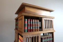 Pamono Early 20th Century Revolving Bookcase, 1890s><noscript><img width=