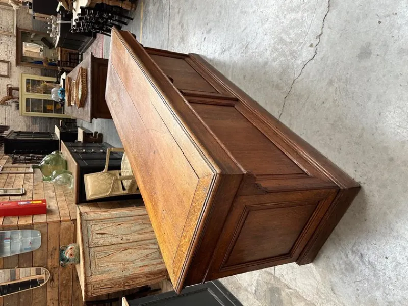 Pamono Early 20th Century Solid Oak Counter> Sideboards & Buffets