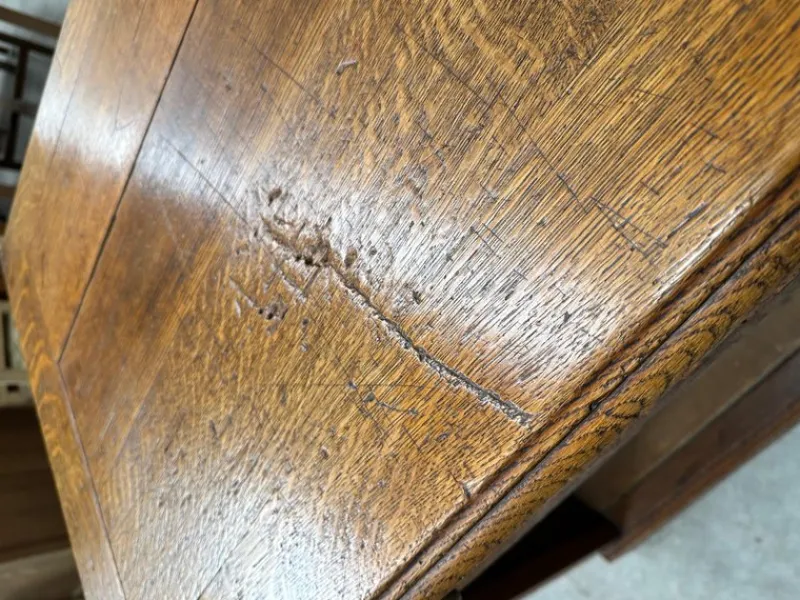 Pamono Early 20th Century Solid Oak Counter> Sideboards & Buffets