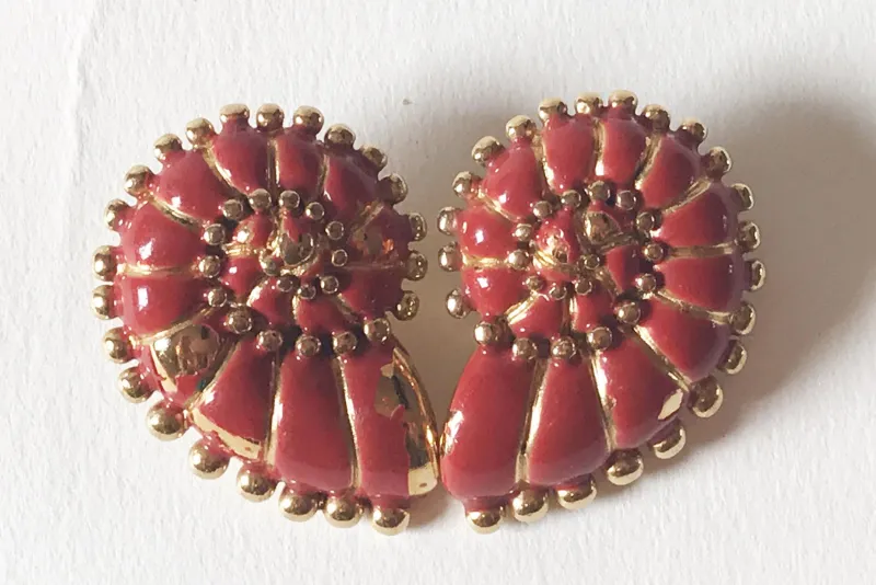 Pamono Earrings by Valentino, 1980s, Set of 4