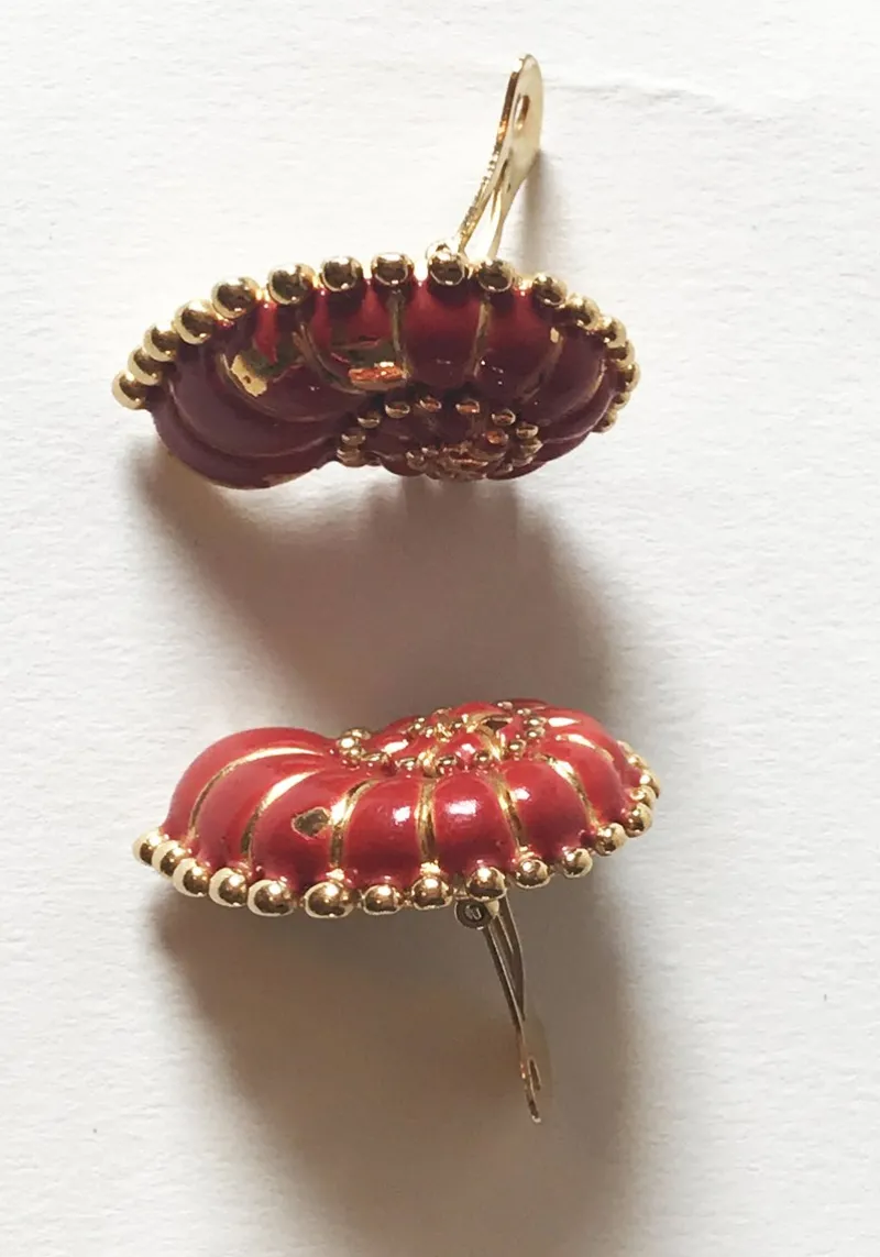 Pamono Earrings by Valentino, 1980s, Set of 4