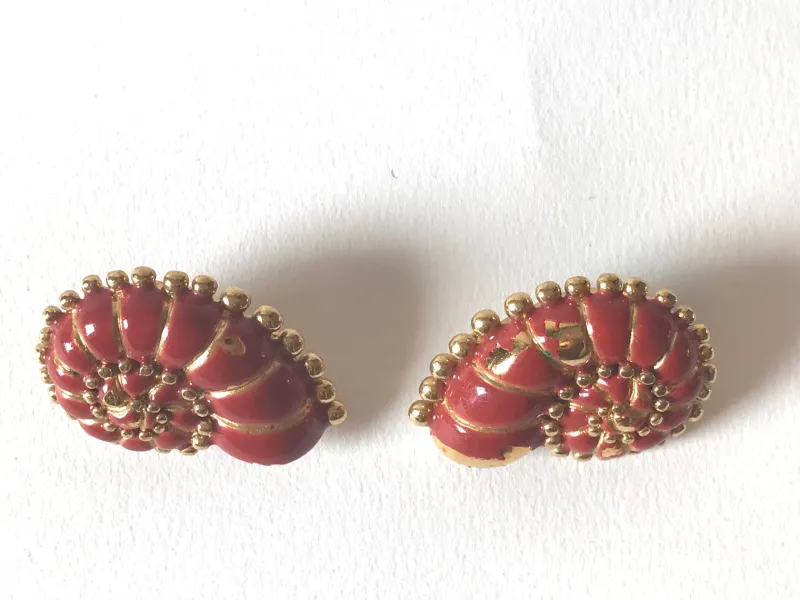Pamono Earrings by Valentino, 1980s, Set of 4