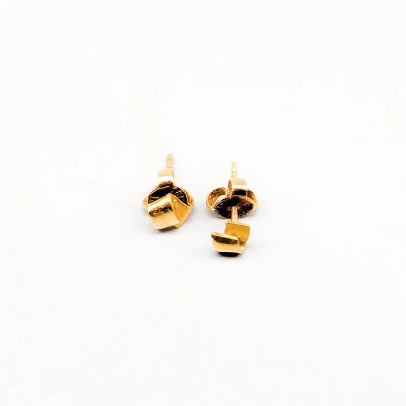 Hot Pamono Earrings in Gold, Set of 2