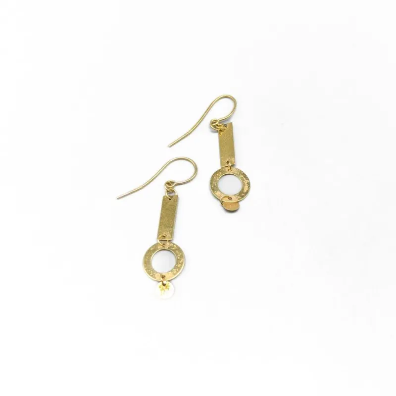 Pamono Earrings in Gold, Set of 2