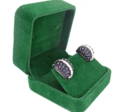Best Pamono Earrings in Onyx, White Gold & Diamonds, 1980s, Set of 2