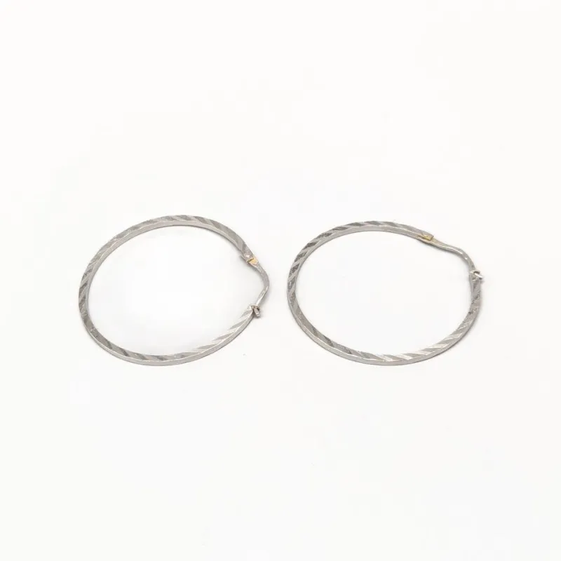 Pamono Earrings in White Gold, Set of 2> Earrings
