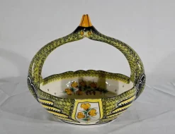Hot Pamono Earthenware Basket from Henriot Quimper