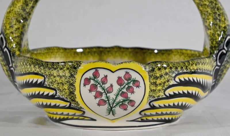 Hot Pamono Earthenware Basket from Henriot Quimper