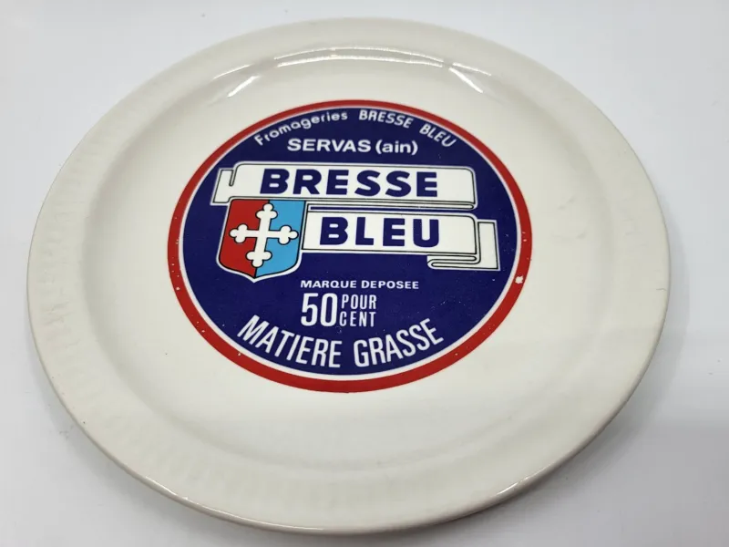 Hot Pamono Earthenware Cheese Plates from Saint Amand, France, 1970s, Set of 6