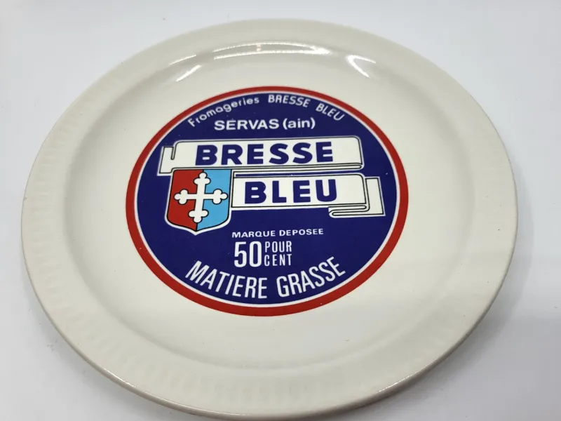 Hot Pamono Earthenware Cheese Plates from Saint Amand, France, 1970s, Set of 6
