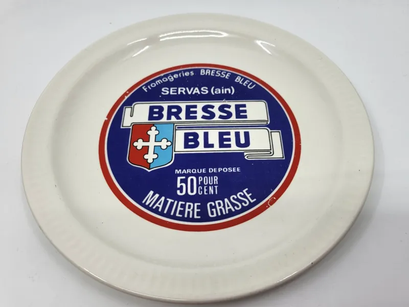 Hot Pamono Earthenware Cheese Plates from Saint Amand, France, 1970s, Set of 6