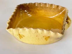 Pamono Earthenware Oven Dish with Bee Decoration, 1960s><noscript><img width=
