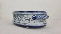 Outlet Pamono Earthenware Planter / Basin from Nevers Montagnon, 1890s