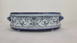 Outlet Pamono Earthenware Planter / Basin from Nevers Montagnon, 1890s