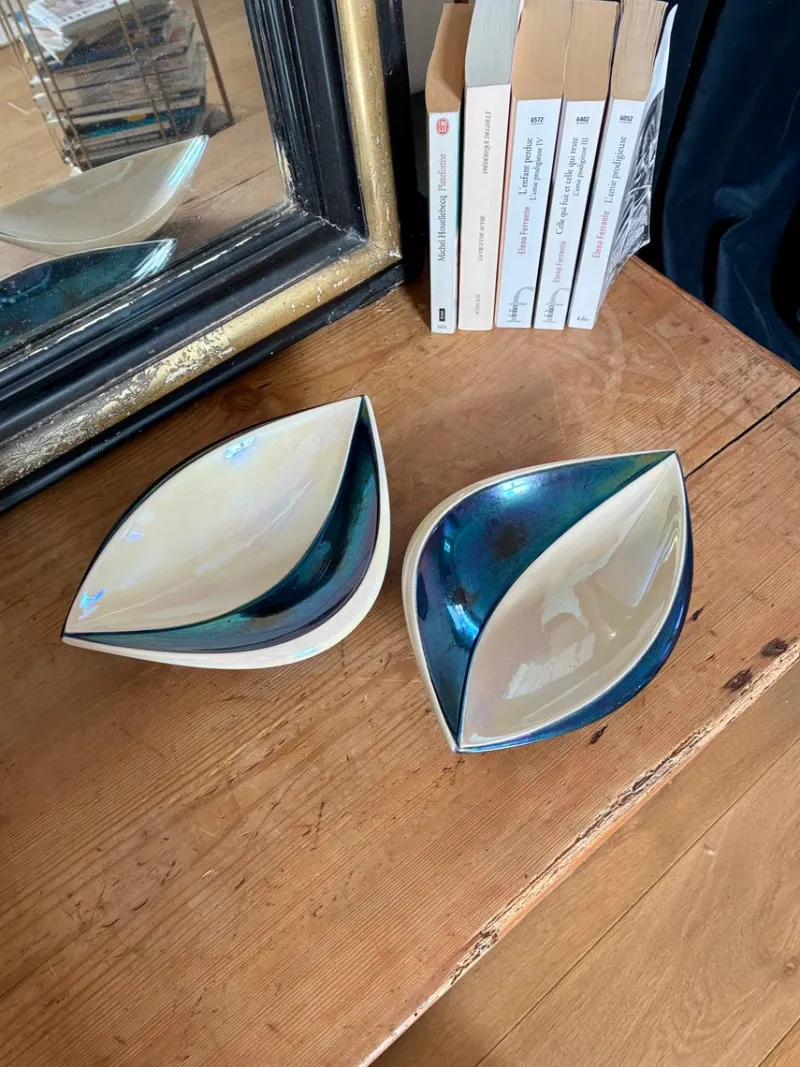 Clearance Pamono Earthenware Trinket Trays, 1960, Set of 2