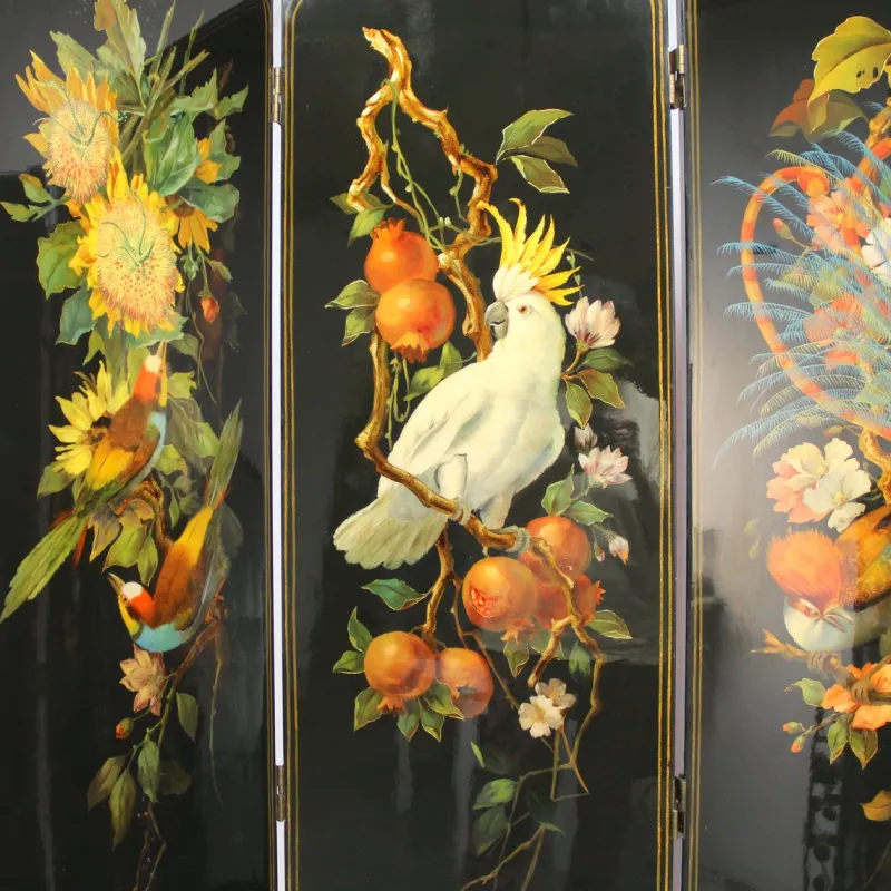 Pamono Eastern Lacquered Screen> Room Dividers & Screens